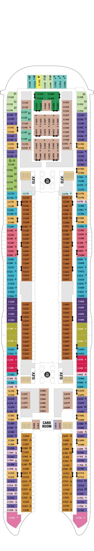 Allure of the Seas One Page PDF Deck Plans.